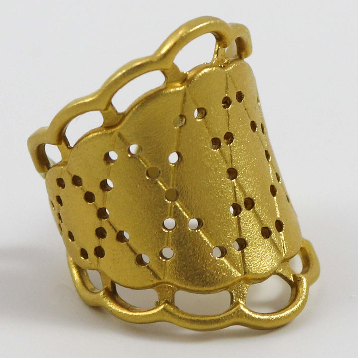 Gold Lace Ring by Maria Samora - Garland's