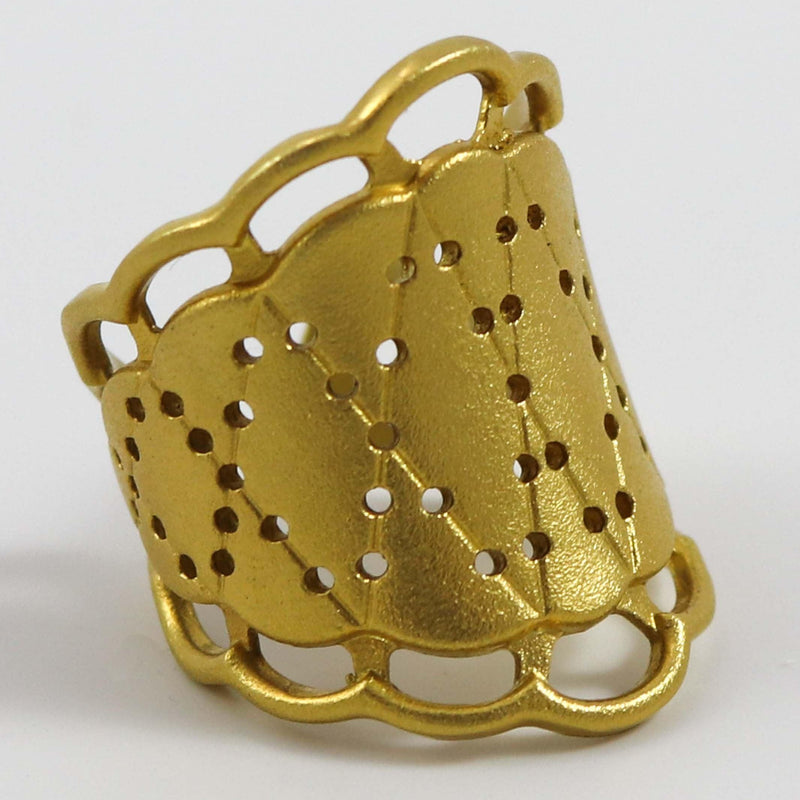 Gold Lace Ring by Maria Samora - Garland&