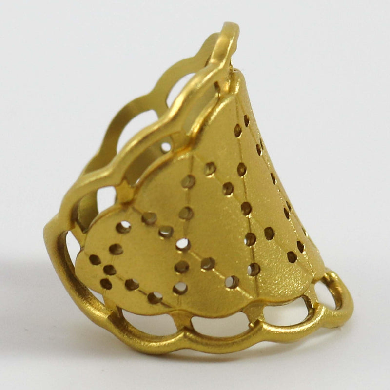 Gold Lace Ring by Maria Samora - Garland&