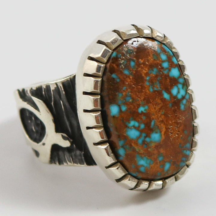 Pilot Mountain Turquoise Ring by Kee Yazzie - Garland's