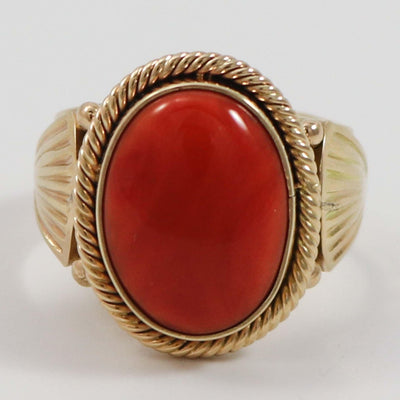 Coral Gold Ring by Steve Arviso - Garland's