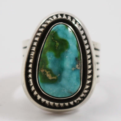 Sonoran Gold Turquoise Ring by Leonard Nez - Garland's