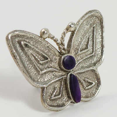 Sugilite Butterfly Ring by Seneca Brosseau - Garland's