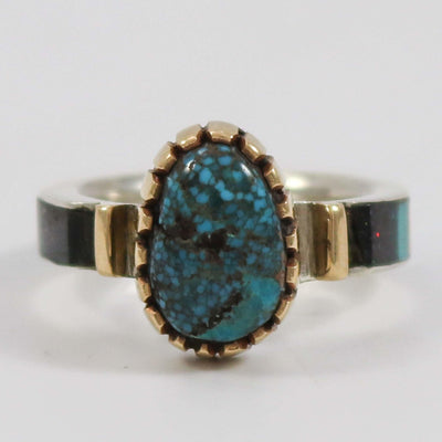 Lander Blue Turquoise Ring by Ryan Czarnecki - Garland's