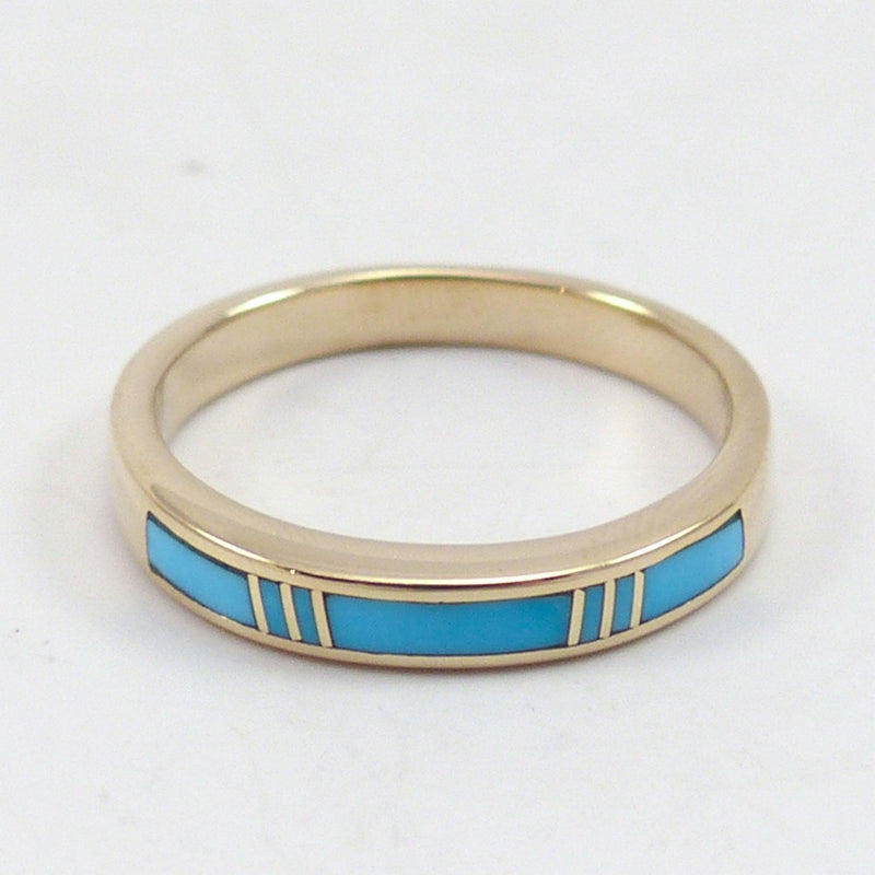 Gold and Turquoise Ring by Tim Charley - Garland&