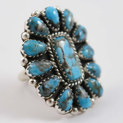 Kingman Turquoise Ring by Fannie Begay - Garland's