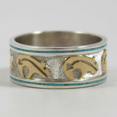 Gold and Silver Bear Ring by Robert Taylor - Garland's