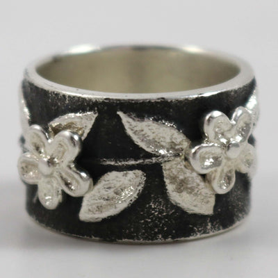 Tufa Cast Flower Ring by Rebecca Begay - Garland's