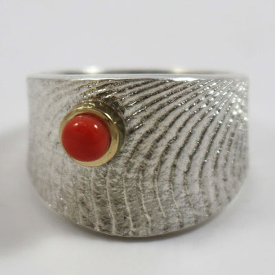 Coral Ring by Darryl Dean Begay - Garland's