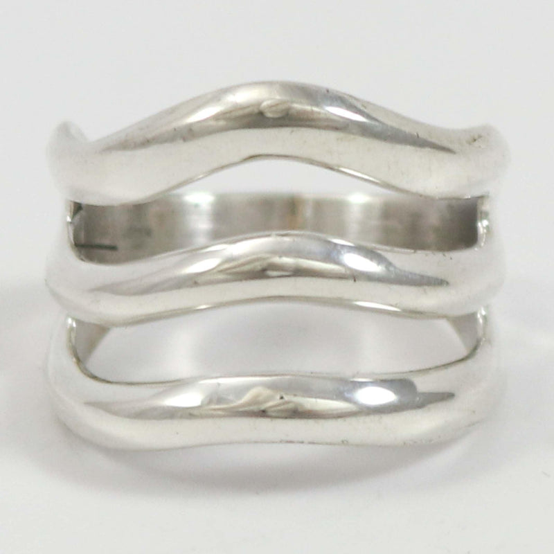 Silver Split Band Ring by Alvin Thompson - Garland&