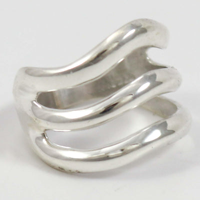 Silver Split Band Ring by Alvin Thompson - Garland's