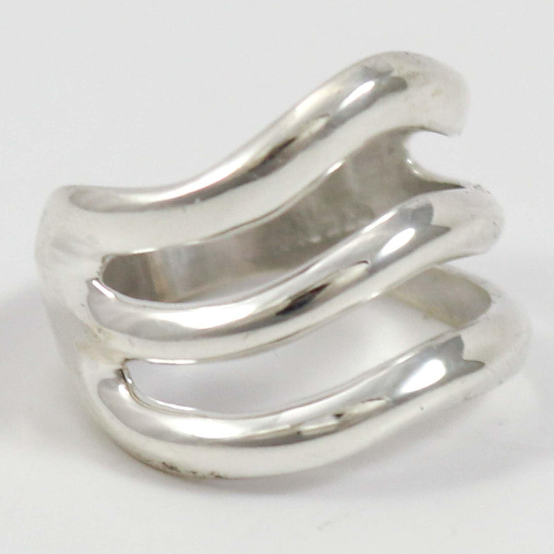 Silver Split Band Ring by Alvin Thompson - Garland&