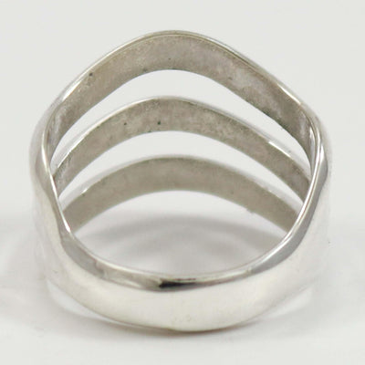 Silver Split Band Ring by Alvin Thompson - Garland's