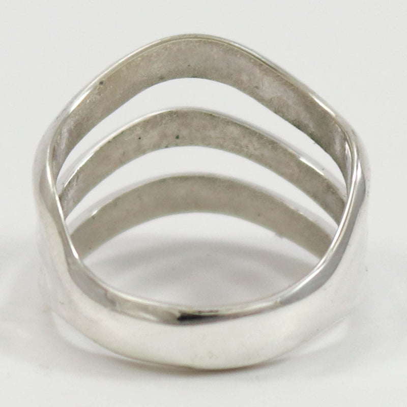 Silver Split Band Ring by Alvin Thompson - Garland&