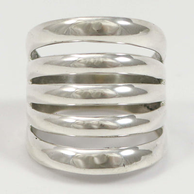 Silver Split Band Ring by Alvin Thompson - Garland's