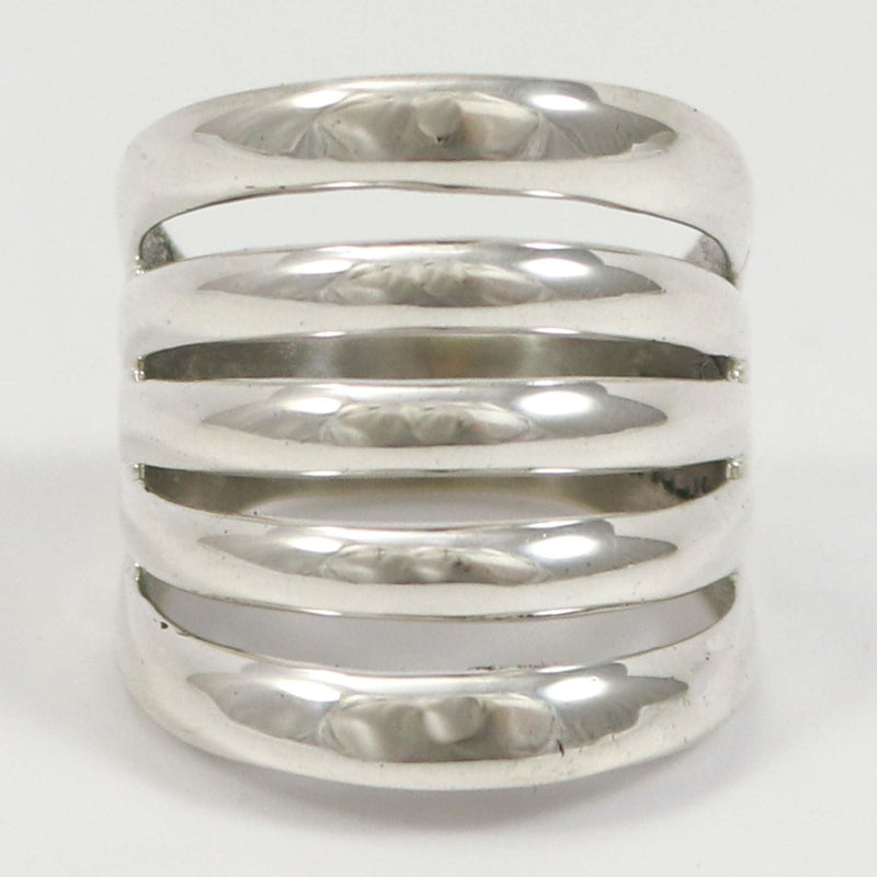 Silver Split Band Ring by Alvin Thompson - Garland&
