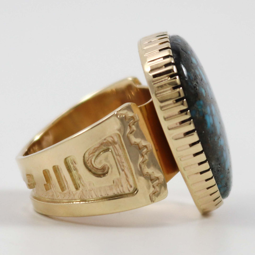 Gold Candelaria Turquoise Ring