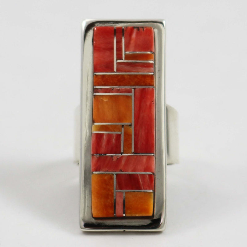 Spiny Oyster Inlay Ring