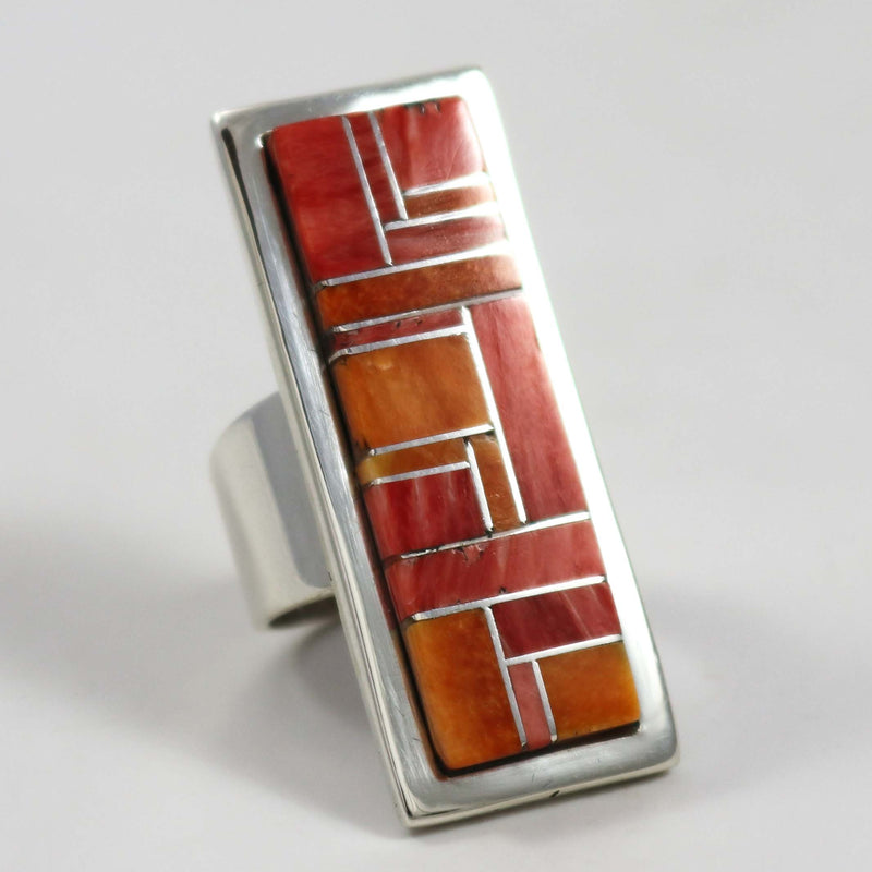 Spiny Oyster Inlay Ring