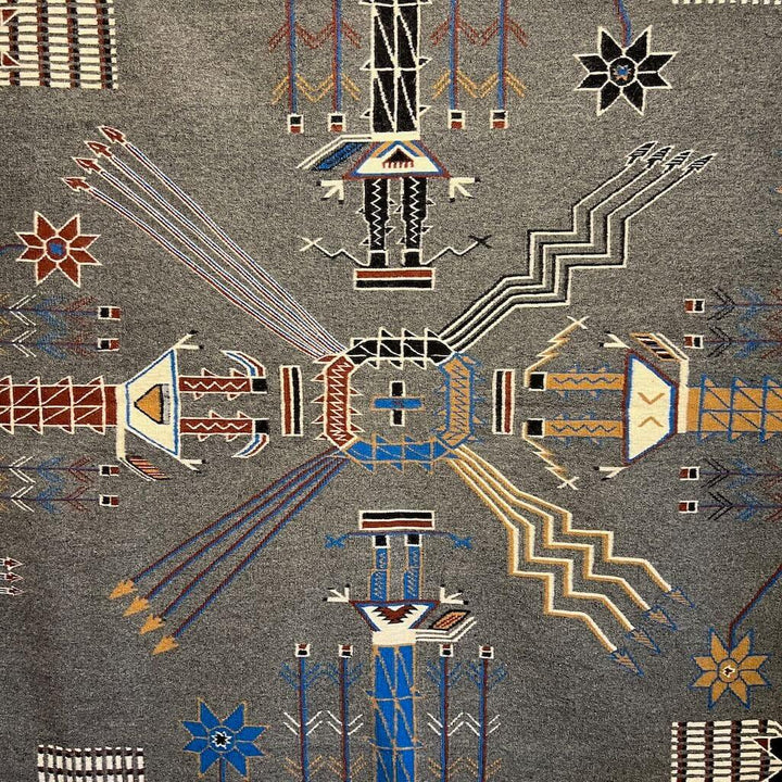 House of Moving Points Rug by Mary Long - Garland's