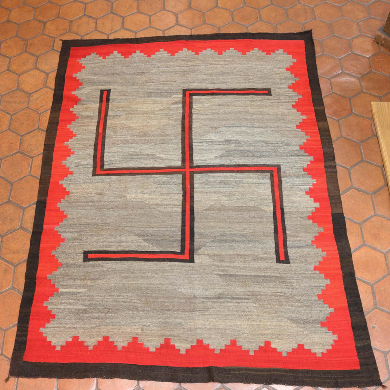 1910s Whirling Log Rug by Vintage Collection - Garland&