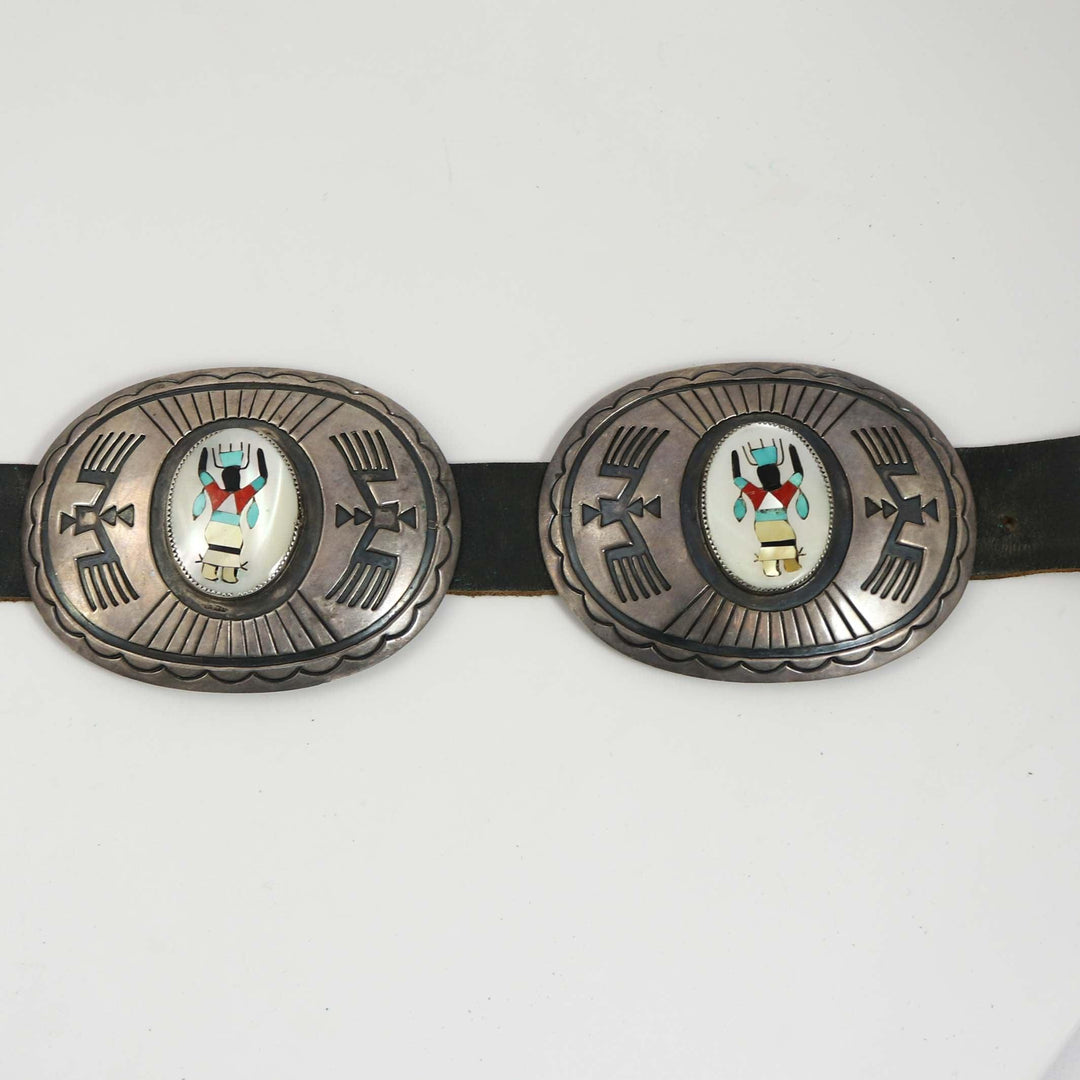 Apache Ga’an Dancer Concho Belt by Charles Mike Yazzie - Garland's