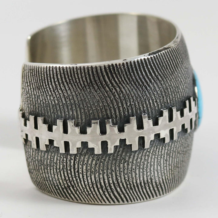 Blue Gem Turquoise Cuff by Al Joe - Garland's