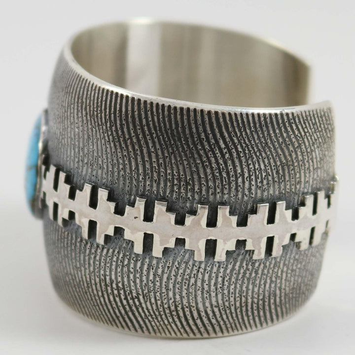 Blue Gem Turquoise Cuff by Al Joe - Garland's