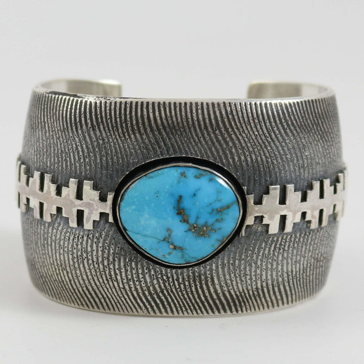Blue Gem Turquoise Cuff by Al Joe - Garland's