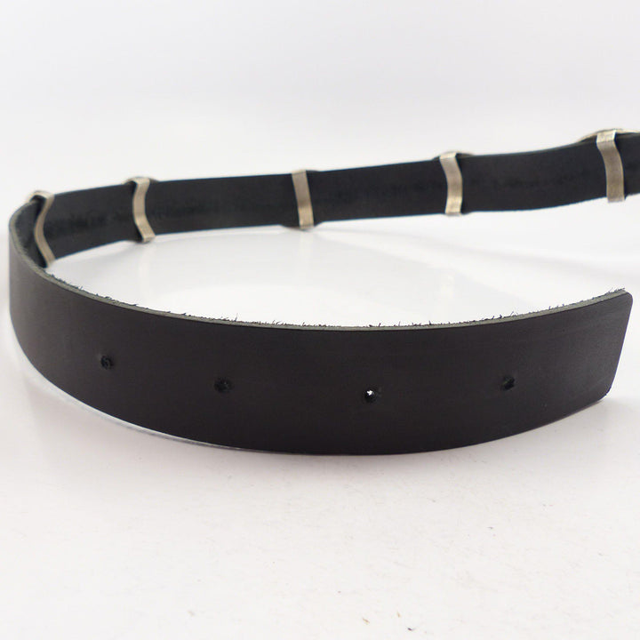 Cerrillos Turquoise Concha Belt by Cordell Pajarito - Garland's