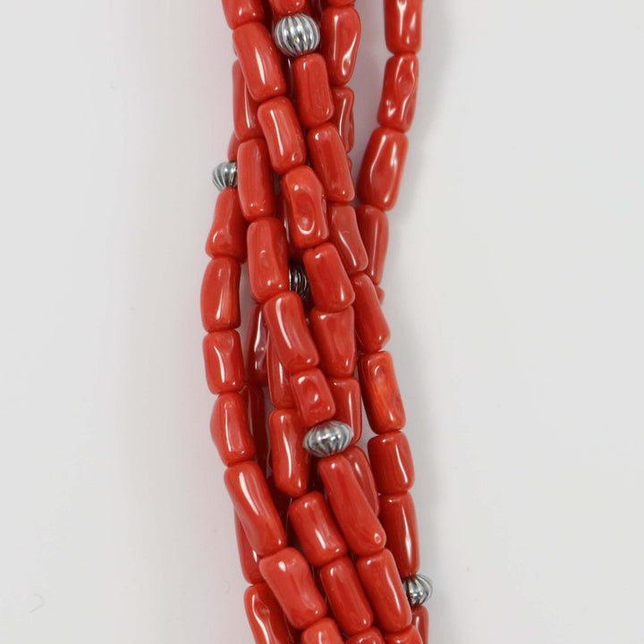 Coral Bead Necklace by Melvin Masquat - Garland's