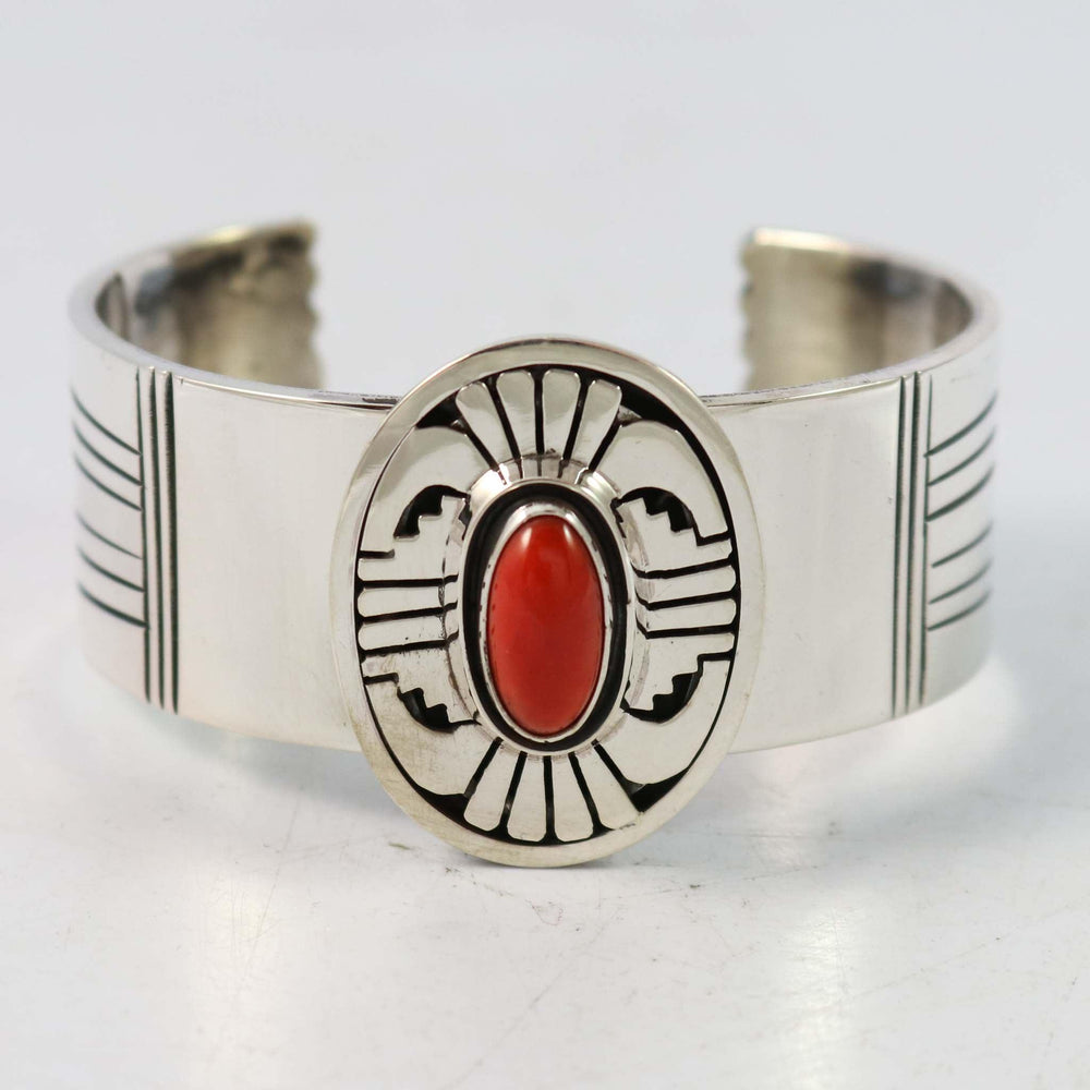 Coral Cuff by Leonard Nez - Garland's