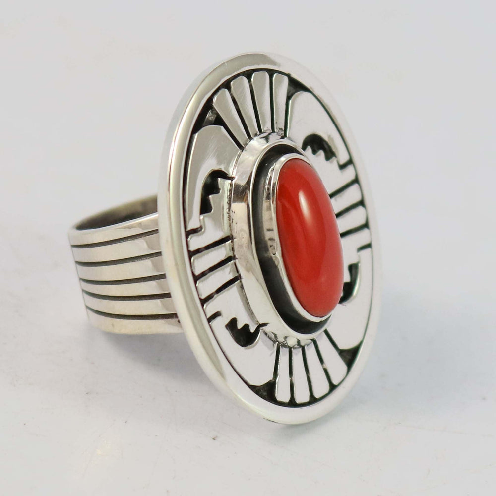 Coral Ring by Leonard Nez - Garland's
