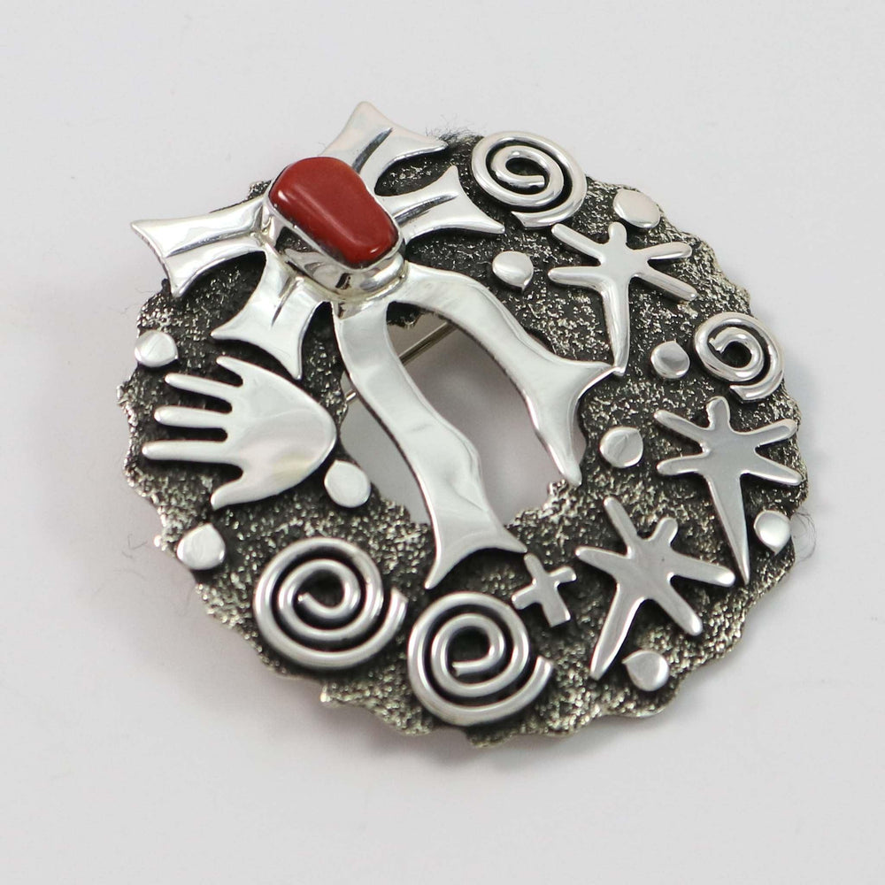 Coral Wreath Pin by Alex Sanchez - Garland's
