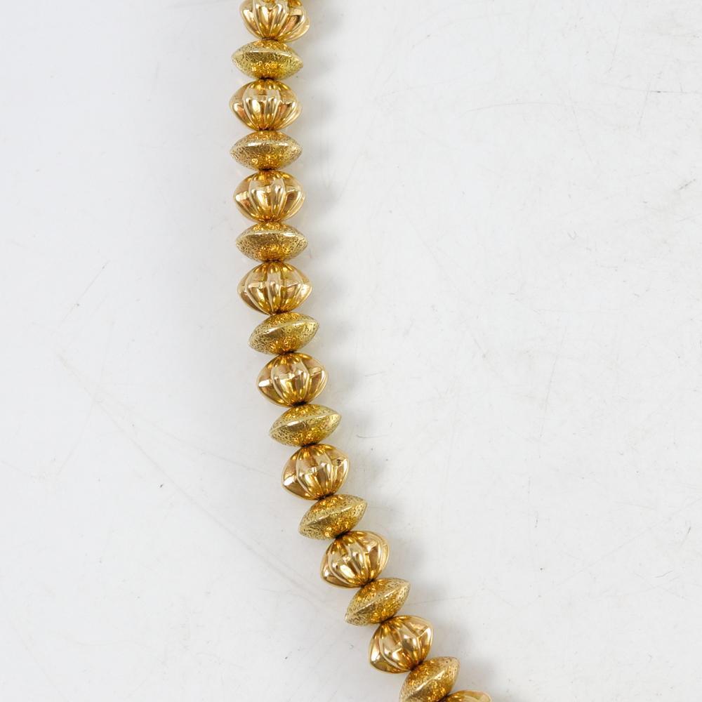 Gold Bead Necklace by Al Joe - Garland's
