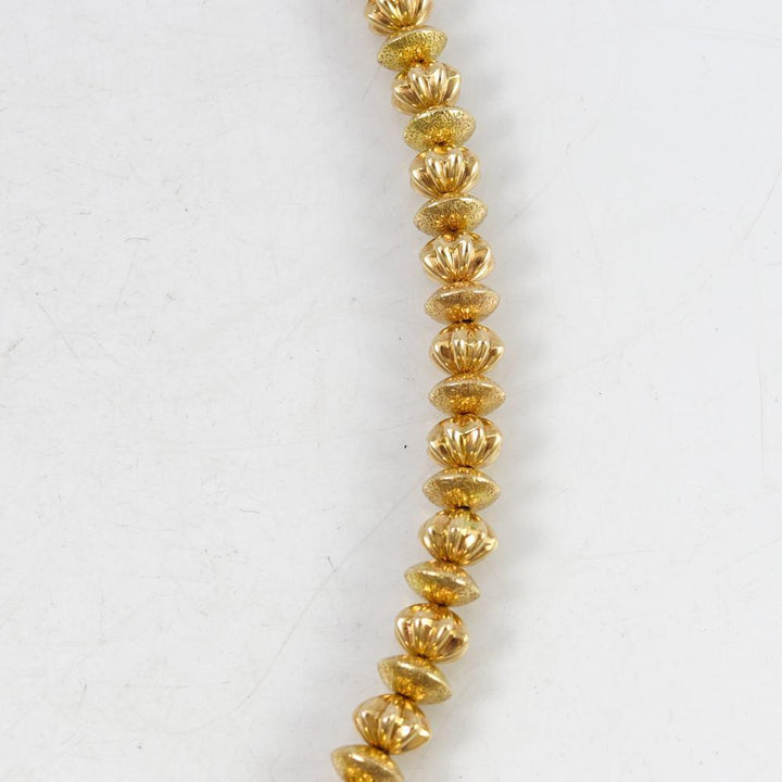 Gold Bead Necklace by Al Joe - Garland's