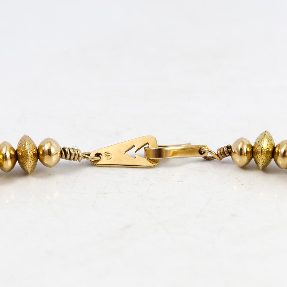 Gold Bead Necklace by Al Joe - Garland's
