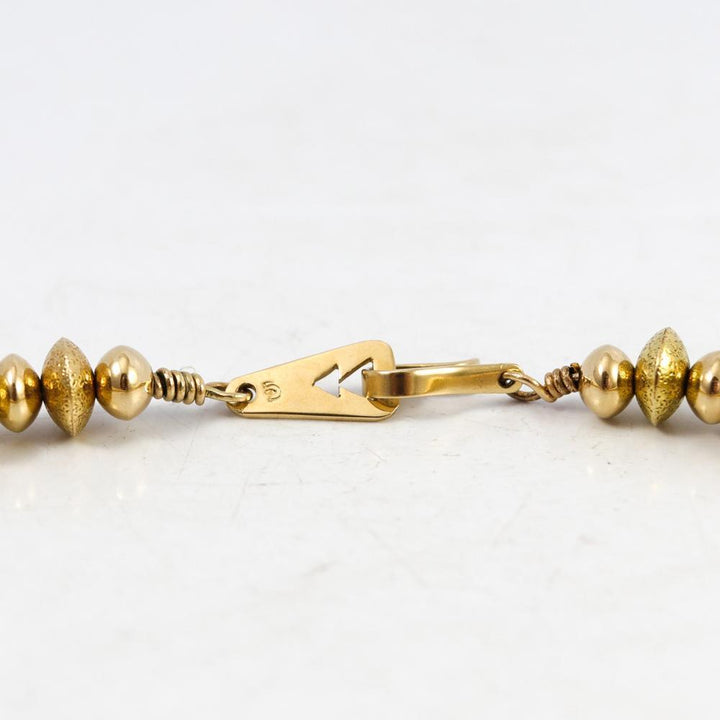 Gold Bead Necklace by Al Joe - Garland's