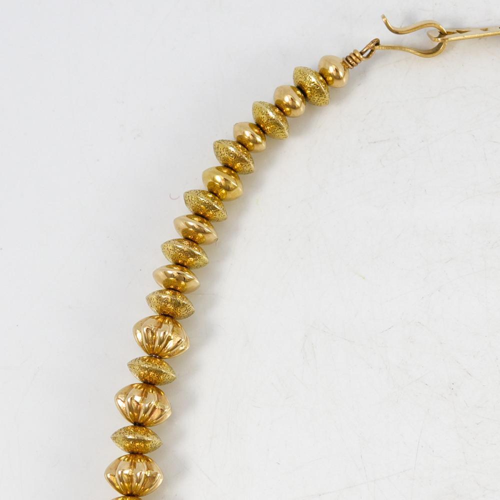 Gold Bead Necklace by Al Joe - Garland's