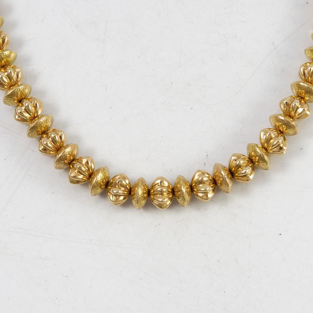 Gold Bead Necklace by Al Joe - Garland's
