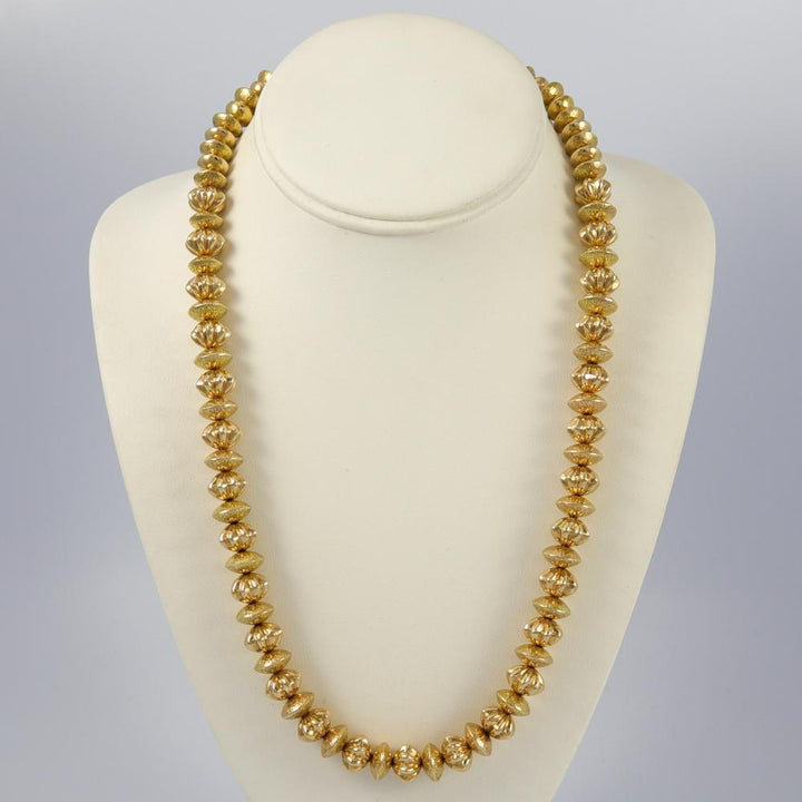 Gold Bead Necklace by Al Joe - Garland's