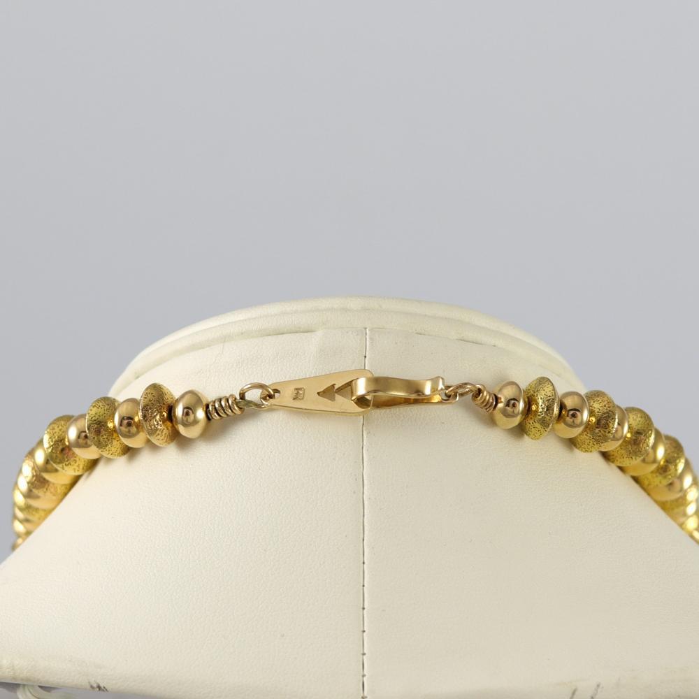 Gold Bead Necklace by Al Joe - Garland's