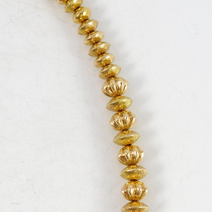 Gold Bead Necklace by Al Joe - Garland's
