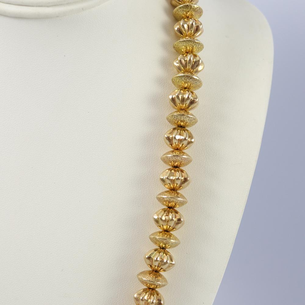 Gold Bead Necklace by Al Joe - Garland's