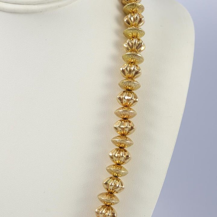 Gold Bead Necklace by Al Joe - Garland's
