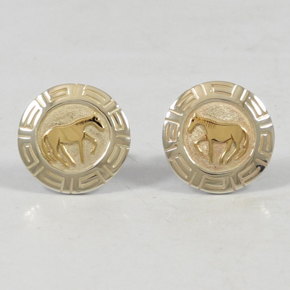 Gold on Silver Cufflinks by Robert Taylor - Garland's