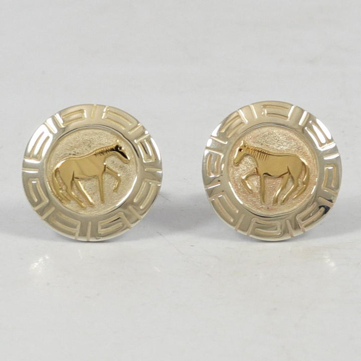 Gold on Silver Cufflinks by Robert Taylor - Garland's