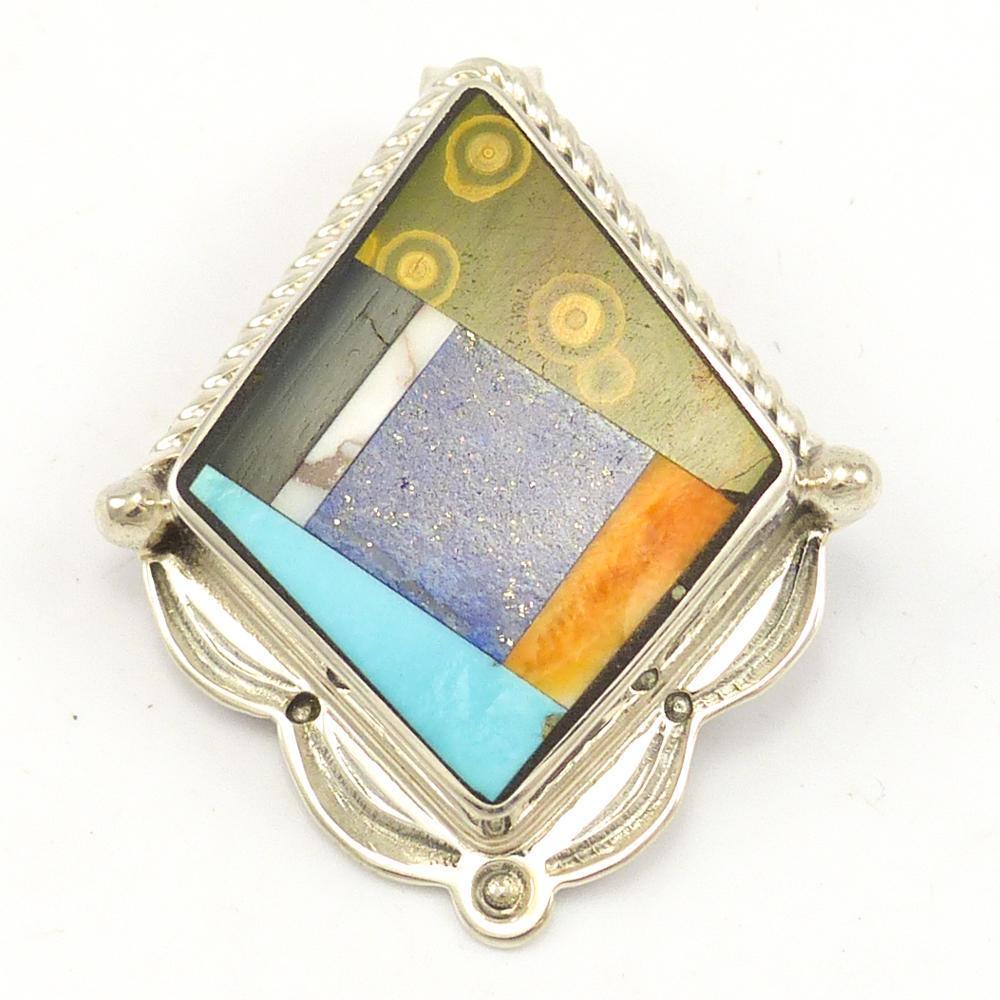 Inlaid Pendant by Stewart Yellowhorse - Garland's