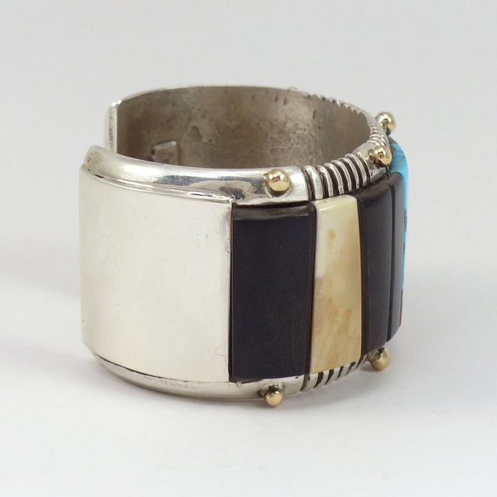 Inlay Morenci Turquoise Cuff by Edison Cummings - Garland's