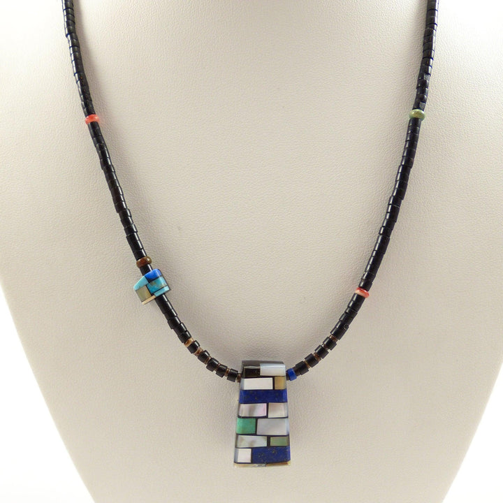 Inlay Reversible Necklace by Janalee Reano Valencia - Garland's